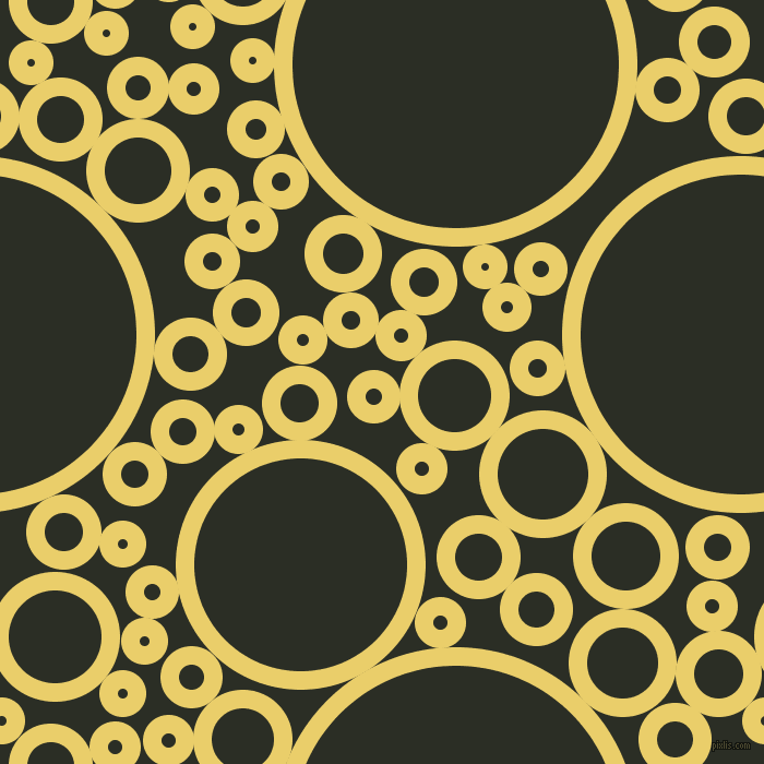 bubbles, circles, sponge, big, medium, small, 17 pixel line width, Golden Sand and Rangoon Green circles bubbles sponge soap seamless tileable