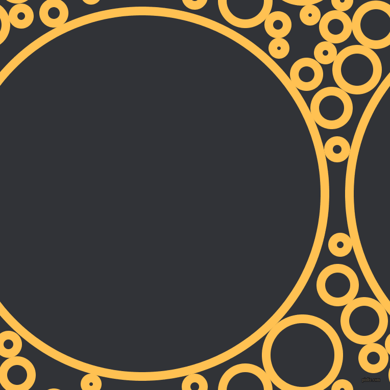 bubbles, circles, sponge, big, medium, small, 17 pixel line width, Golden Tainoi and Ebony circles bubbles sponge soap seamless tileable