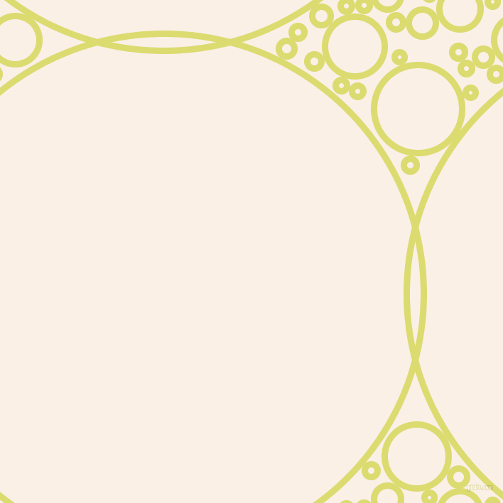 bubbles, circles, sponge, big, medium, small, 9 pixel line width, Goldenrod and Linen circles bubbles sponge soap seamless tileable