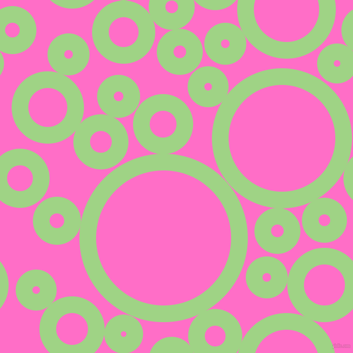 bubbles, circles, sponge, big, medium, small, 33 pixel line width, Gossip and Neon Pink circles bubbles sponge soap seamless tileable