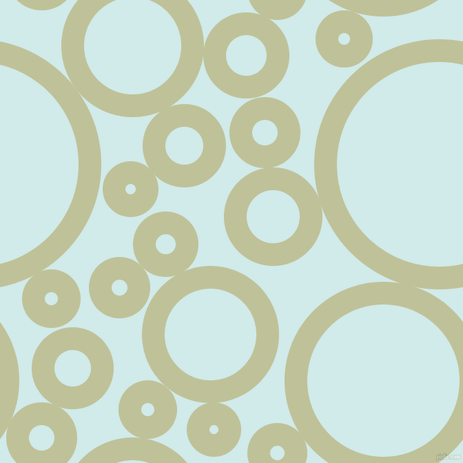 bubbles, circles, sponge, big, medium, small, 33 pixel line width, Green Mist and Oyster Bay circles bubbles sponge soap seamless tileable