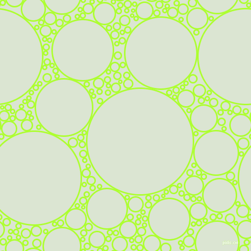 bubbles, circles, sponge, big, medium, small, 3 pixel line width, Green Yellow and Frostee circles bubbles sponge soap seamless tileable