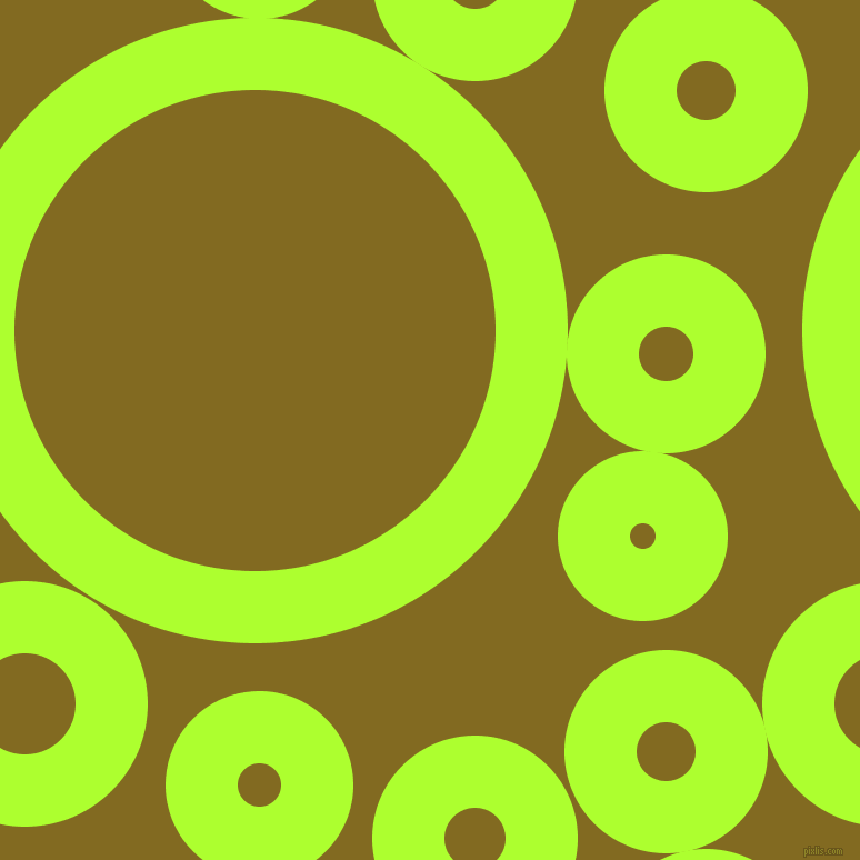 bubbles, circles, sponge, big, medium, small, 65 pixel line width, Green Yellow and Yukon Gold circles bubbles sponge soap seamless tileable