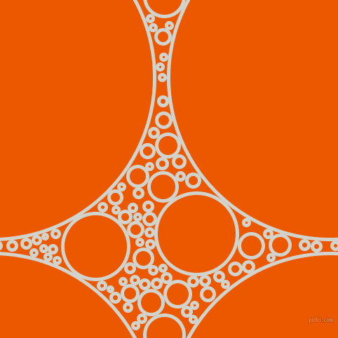 bubbles, circles, sponge, big, medium, small, 5 pixel line width, Grey Nurse and Persimmon circles bubbles sponge soap seamless tileable
