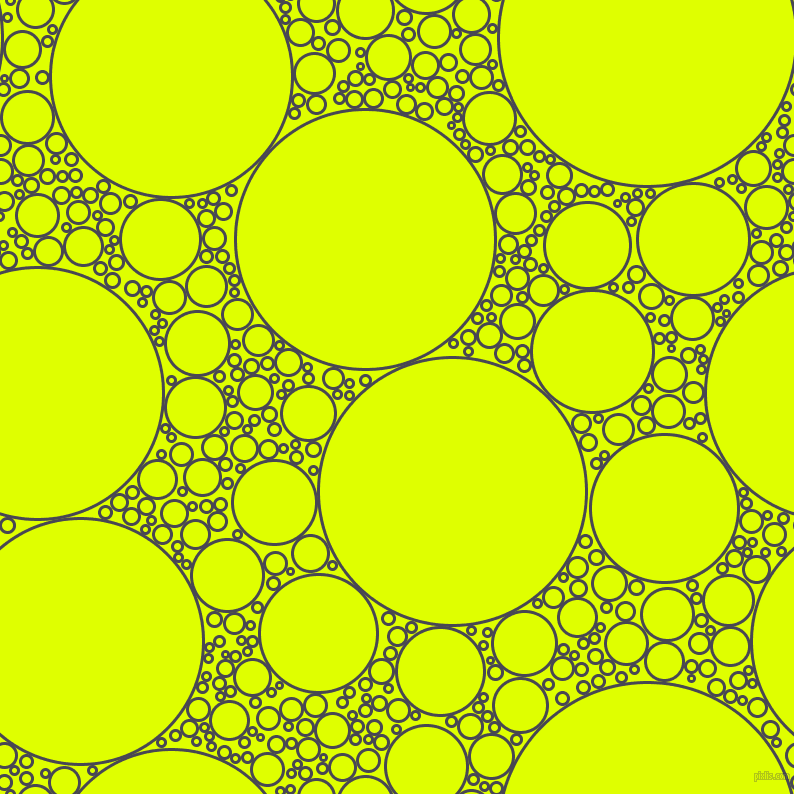 bubbles, circles, sponge, big, medium, small, 3 pixel line width, Gun Powder and Chartreuse Yellow circles bubbles sponge soap seamless tileable