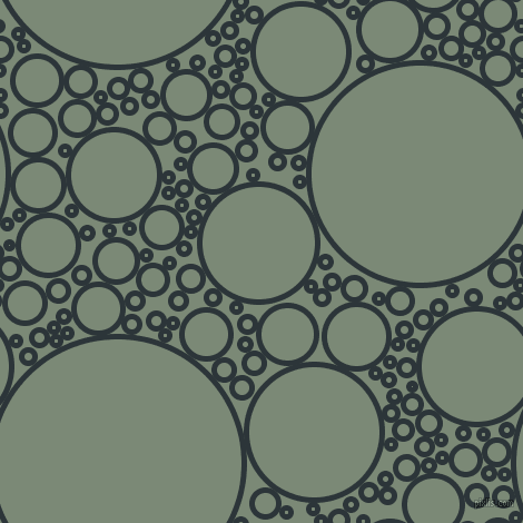 bubbles, circles, sponge, big, medium, small, 5 pixel line width, Gunmetal and Spanish Green circles bubbles sponge soap seamless tileable
