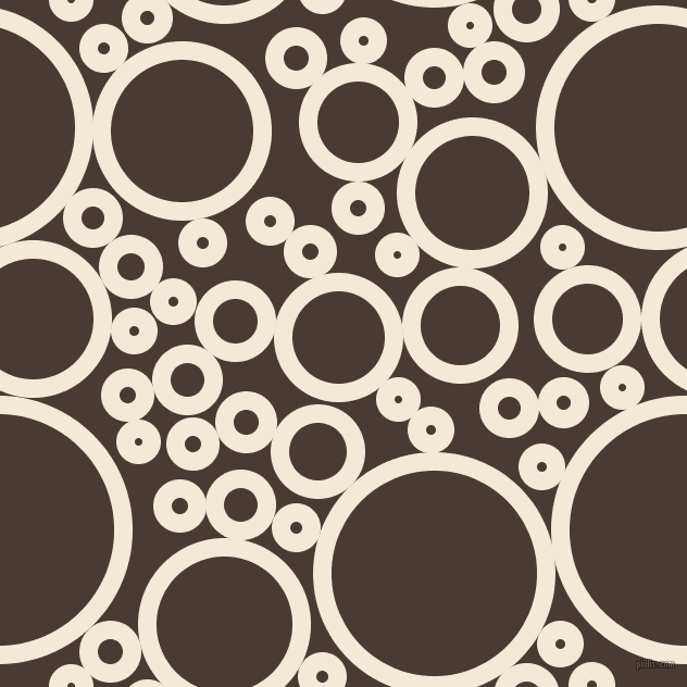 bubbles, circles, sponge, big, medium, small, 17 pixel line width, Half Pearl Lusta and Taupe circles bubbles sponge soap seamless tileable