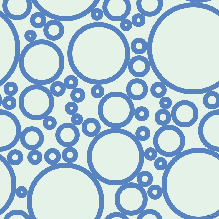 bubbles, circles, sponge, big, medium, small, 17 pixel line width, Havelock Blue and Polar circles bubbles sponge soap seamless tileable