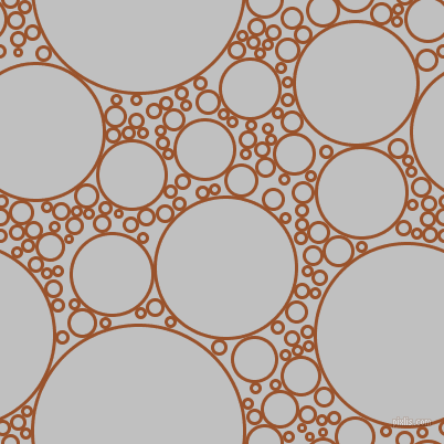 bubbles, circles, sponge, big, medium, small, 3 pixel line width, Hawaiian Tan and Silver circles bubbles sponge soap seamless tileable