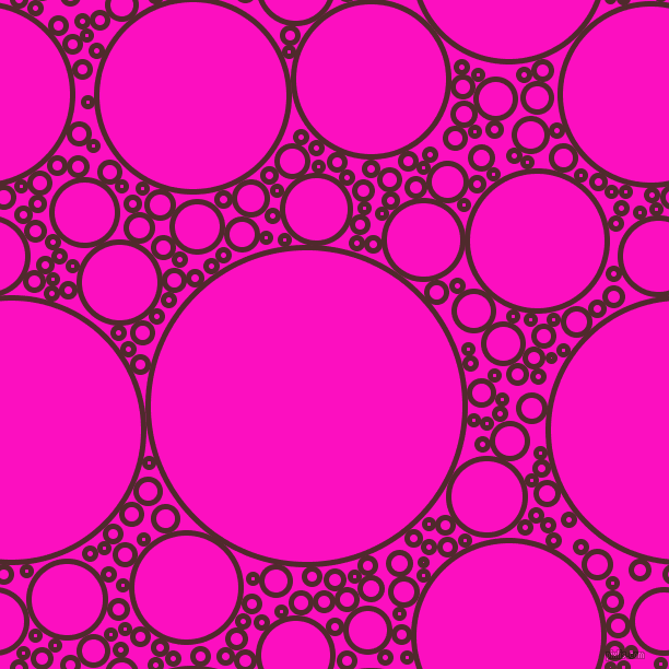 bubbles, circles, sponge, big, medium, small, 5 pixel line width, Heath and Shocking Pink circles bubbles sponge soap seamless tileable