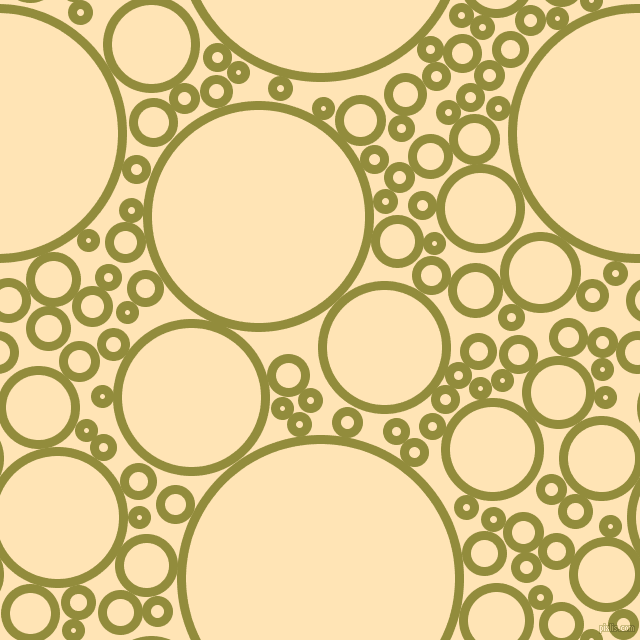 bubbles, circles, sponge, big, medium, small, 9 pixel line width, Highball and Moccasin circles bubbles sponge soap seamless tileable