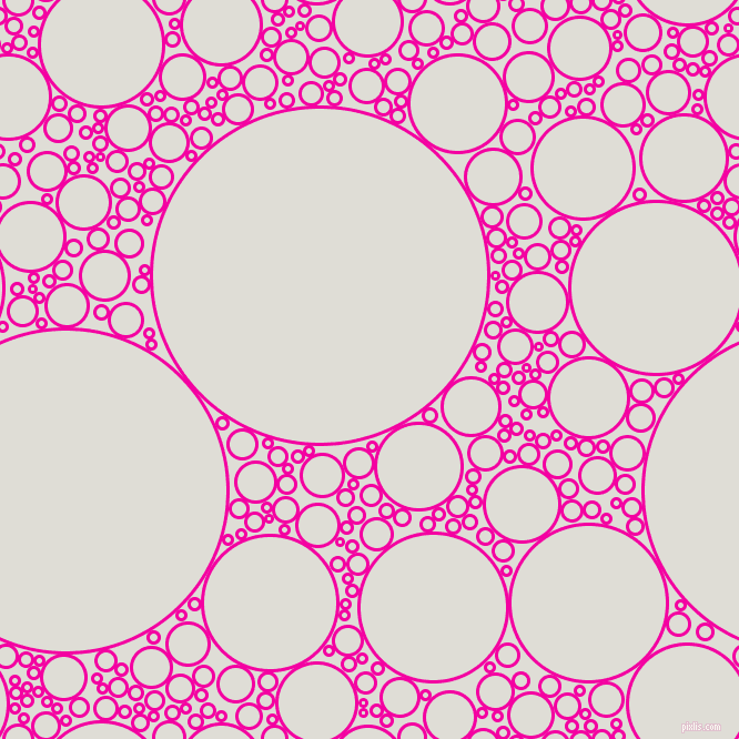 bubbles, circles, sponge, big, medium, small, 3 pixel line width, Hollywood Cerise and Sea Fog circles bubbles sponge soap seamless tileable