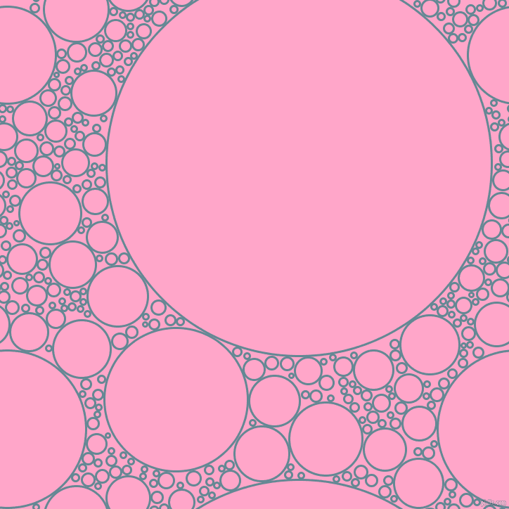 bubbles, circles, sponge, big, medium, small, 3 pixel line width, Horizon and Carnation Pink circles bubbles sponge soap seamless tileable