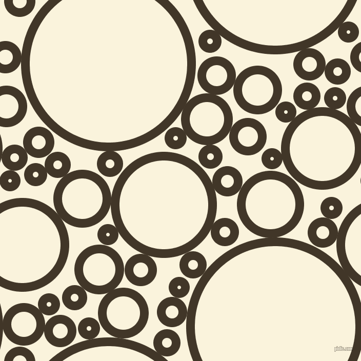 bubbles, circles, sponge, big, medium, small, 17 pixel line width, Jacko Bean and Off Yellow circles bubbles sponge soap seamless tileable