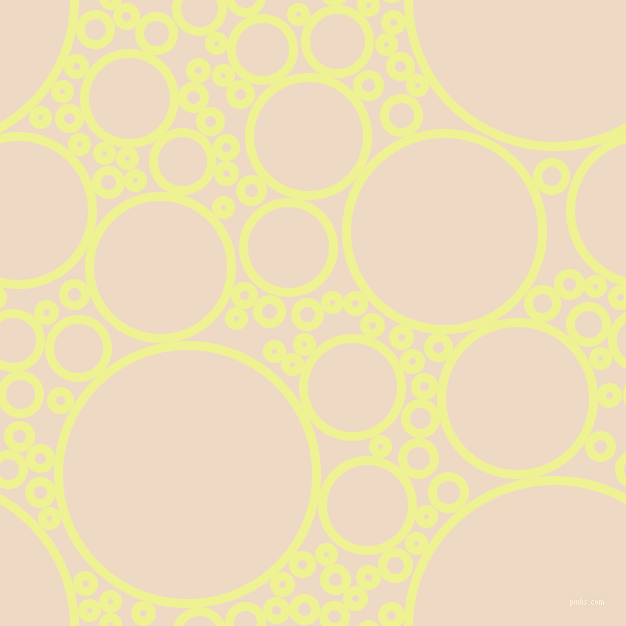 bubbles, circles, sponge, big, medium, small, 9 pixel line width, Jonquil and Almond circles bubbles sponge soap seamless tileable