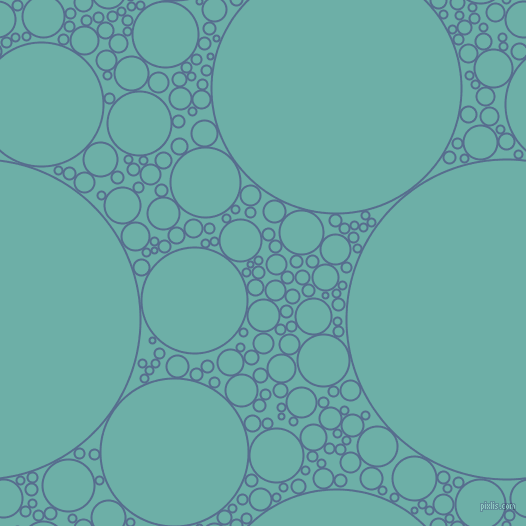 bubbles, circles, sponge, big, medium, small, 2 pixel line width, Kashmir Blue and Tradewind circles bubbles sponge soap seamless tileable
