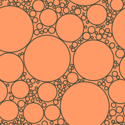 bubbles, circles, sponge, big, medium, small, 3 pixel line width, Kelp and Atomic Tangerine circles bubbles sponge soap seamless tileable