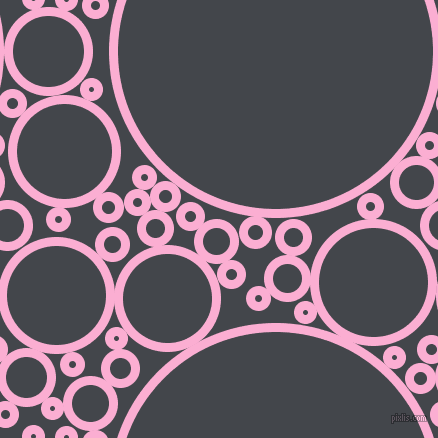 bubbles, circles, sponge, big, medium, small, 9 pixel line width, Lavender Pink and Steel Grey circles bubbles sponge soap seamless tileable