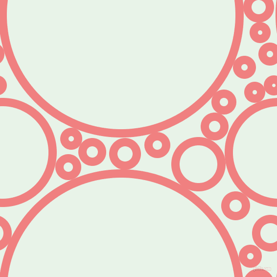 bubbles, circles, sponge, big, medium, small, 17 pixel line width, Light Coral and Aqua Spring circles bubbles sponge soap seamless tileable