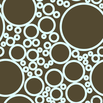 bubbles, circles, sponge, big, medium, small, 9 pixel line width, Light Cyan and Punga circles bubbles sponge soap seamless tileable