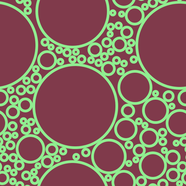 bubbles, circles, sponge, big, medium, small, 9 pixel line width, Light Green and Camelot circles bubbles sponge soap seamless tileable