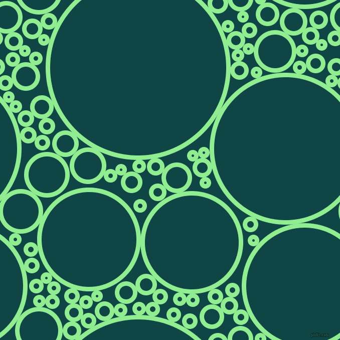 bubbles, circles, sponge, big, medium, small, 9 pixel line width, Light Green and Cyprus circles bubbles sponge soap seamless tileable