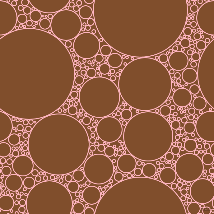 bubbles, circles, sponge, big, medium, small, 3 pixel line width, Light Pink and Korma circles bubbles sponge soap seamless tileable