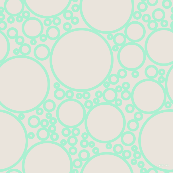 bubbles, circles, sponge, big, medium, small, 9 pixel line width, Magic Mint and Pampas circles bubbles sponge soap seamless tileable