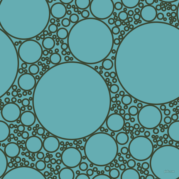 bubbles, circles, sponge, big, medium, small, 5 pixel line width, Mallard and Fountain Blue circles bubbles sponge soap seamless tileable