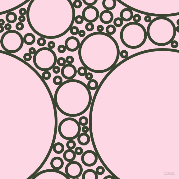 bubbles, circles, sponge, big, medium, small, 9 pixel line width, Mallard and Pig Pink circles bubbles sponge soap seamless tileable
