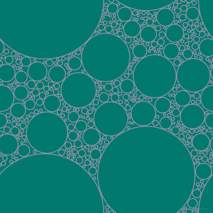 bubbles, circles, sponge, big, medium, small, 3 pixel line width, Manatee and Pine Green circles bubbles sponge soap seamless tileable