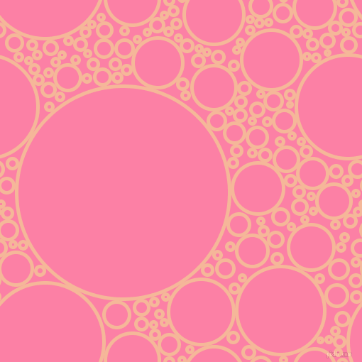bubbles, circles, sponge, big, medium, small, 5 pixel line width, Mandys Pink and Tickle Me Pink circles bubbles sponge soap seamless tileable