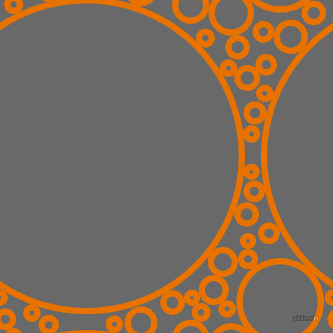 bubbles, circles, sponge, big, medium, small, 9 pixel line width, Mango Tango and Dim Gray circles bubbles sponge soap seamless tileable