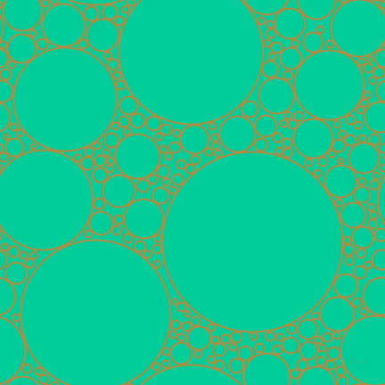 bubbles, circles, sponge, big, medium, small, 2 pixel line width, Marigold and Caribbean Green circles bubbles sponge soap seamless tileable