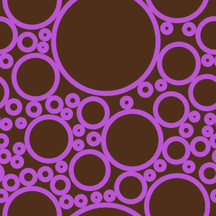 bubbles, circles, sponge, big, medium, small, 17 pixel line width, Medium Orchid and Indian Tan circles bubbles sponge soap seamless tileable