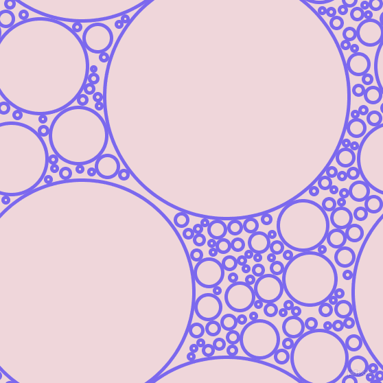 bubbles, circles, sponge, big, medium, small, 5 pixel line width, Medium Slate Blue and Pale Rose circles bubbles sponge soap seamless tileable