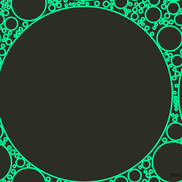bubbles, circles, sponge, big, medium, small, 5 pixel line width, Medium Spring Green and Green Waterloo circles bubbles sponge soap seamless tileable