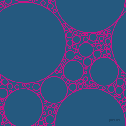 bubbles, circles, sponge, big, medium, small, 3 pixel line width, Medium Violet Red and Bahama Blue circles bubbles sponge soap seamless tileable