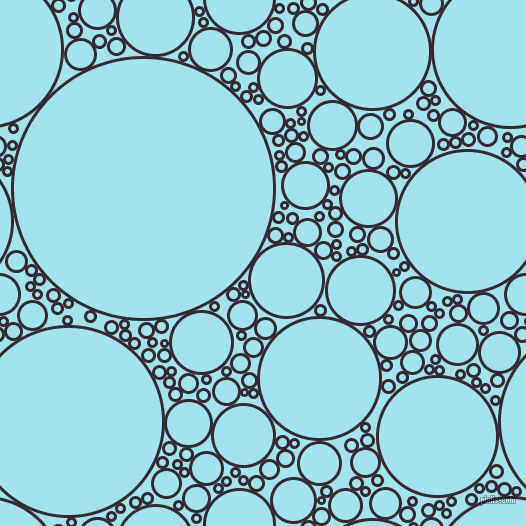 bubbles, circles, sponge, big, medium, small, 3 pixel line width, Melanzane and Blizzard Blue circles bubbles sponge soap seamless tileable
