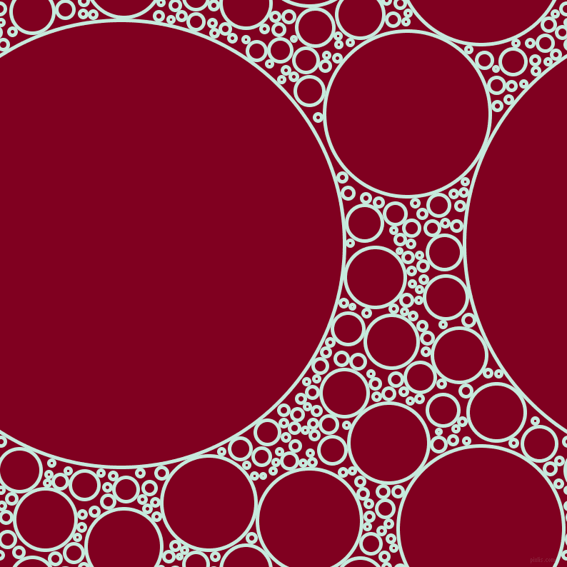 bubbles, circles, sponge, big, medium, small, 5 pixel line width, Mint Tulip and Burgundy circles bubbles sponge soap seamless tileable