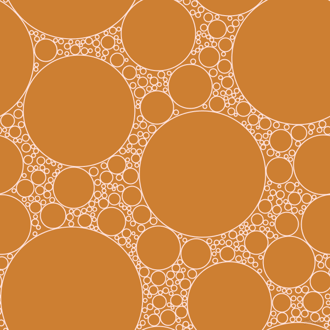 bubbles, circles, sponge, big, medium, small, 2 pixel line width, Misty Rose and Bronze circles bubbles sponge soap seamless tileable