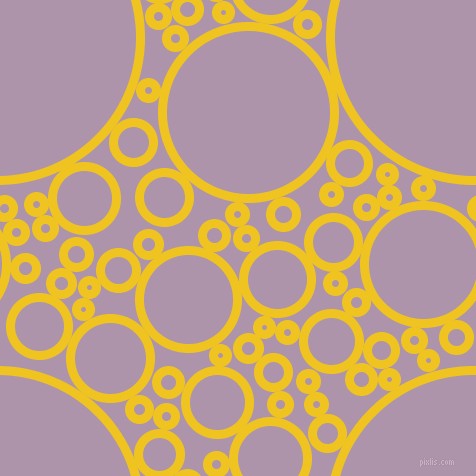 bubbles, circles, sponge, big, medium, small, 9 pixel line width, Moon Yellow and London Hue circles bubbles sponge soap seamless tileable