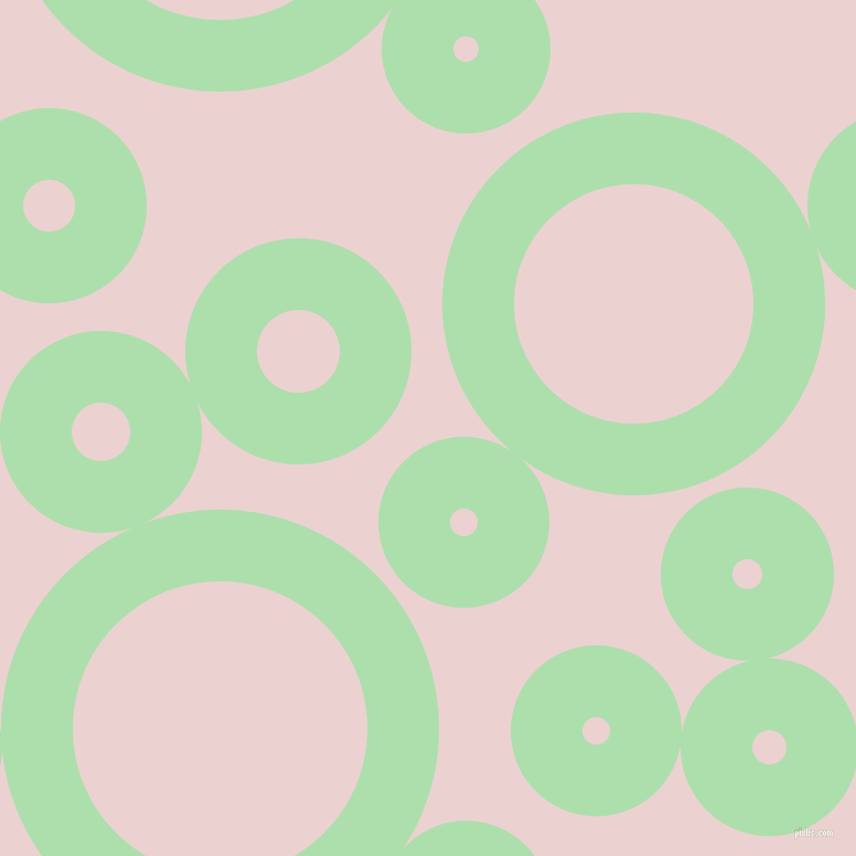 bubbles, circles, sponge, big, medium, small, 65 pixel line width, Moss Green and Vanilla Ice circles bubbles sponge soap seamless tileable