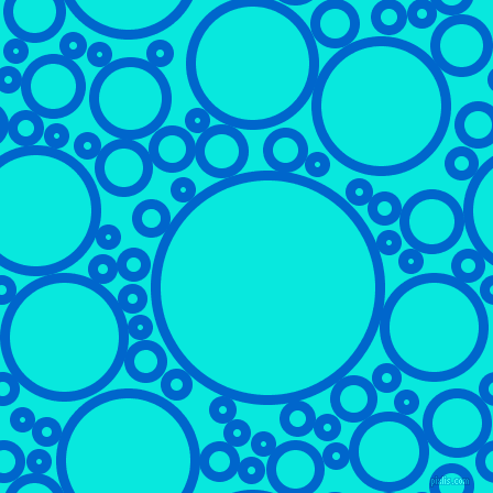 bubbles, circles, sponge, big, medium, small, 9 pixel line width, Navy Blue and Bright Turquoise circles bubbles sponge soap seamless tileable