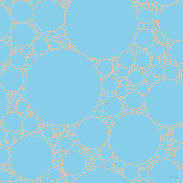 bubbles, circles, sponge, big, medium, small, 2 pixel line width, Negroni and Sky Blue circles bubbles sponge soap seamless tileable