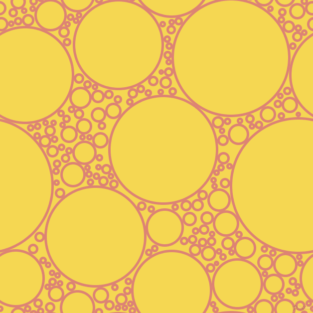 bubbles, circles, sponge, big, medium, small, 5 pixel line widthNew York Pink and Energy Yellow circles bubbles sponge soap seamless tileable