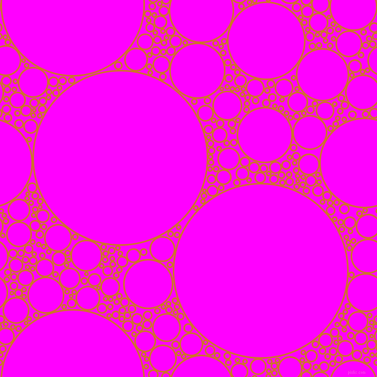 bubbles, circles, sponge, big, medium, small, 3 pixel line width, Ochre and Magenta circles bubbles sponge soap seamless tileable