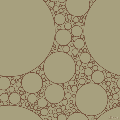 bubbles, circles, sponge, big, medium, small, 2 pixel line width, Old Copper and Hillary circles bubbles sponge soap seamless tileable