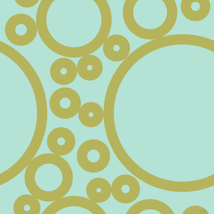 bubbles, circles, sponge, big, medium, small, 33 pixel line width, Olive Green and Cruise circles bubbles sponge soap seamless tileable