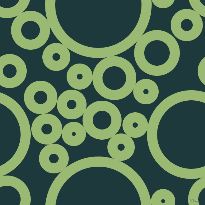 bubbles, circles, sponge, big, medium, small, 33 pixel line width, Olivine and Nordic circles bubbles sponge soap seamless tileable